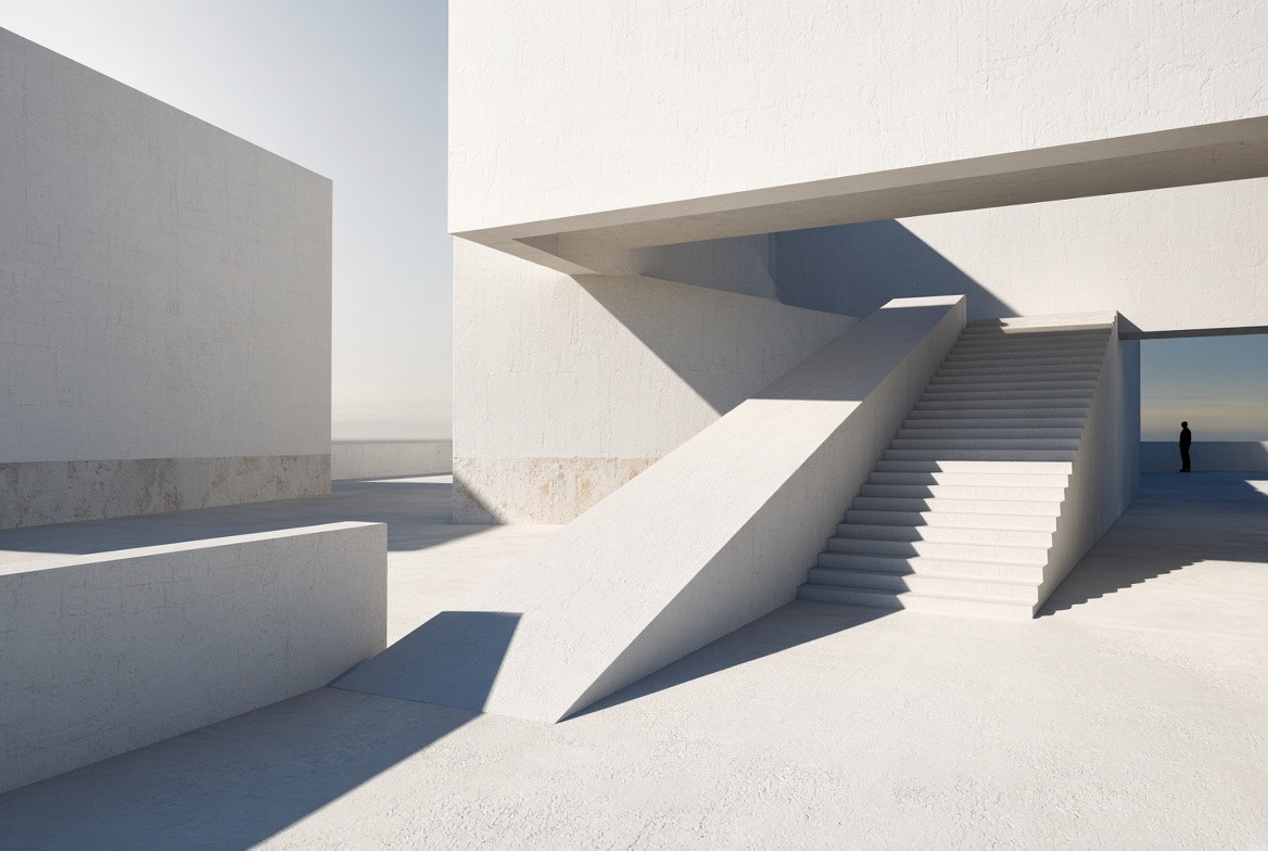 Ramp and stair relationships under measured shadows