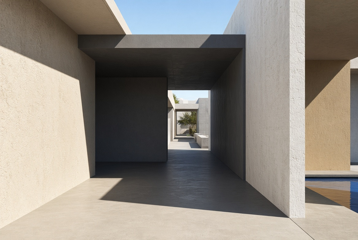 A deep shade transition with another route beyond
